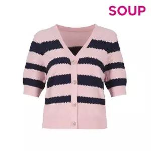 SOUP 스트라이프 니트 카디건 SA5GD30)