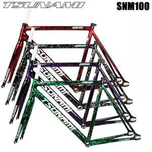 쓰나미 픽시 프레임 포크포함 S 그레이 자전거 불꽃 SNM100 49cm 퍼플 불꽃레드