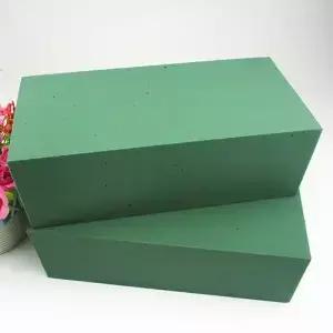 꽃꽂이를위한 꽃 거품 녹색 사각형 블록 DIY 홀더 웨딩 공예 진흙