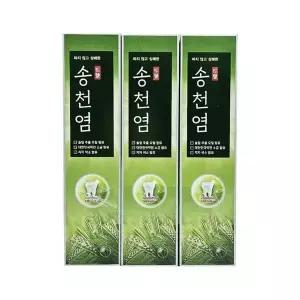 [하프클럽/알티피아]메디안 짜지않고 상쾌한 송천염 치약 120g 3입
