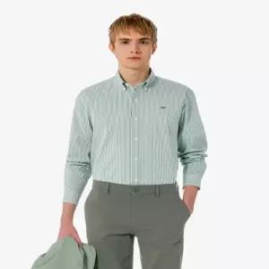 라코스테 LACOSTE 남성 포플린 저지 스트라이프 셔츠 CH625E-56G AFK