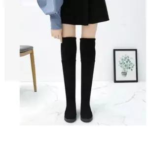 셀럽하우스 여성 빅사이즈 가능 털안감 겨울 싸이하이부츠 롱부츠