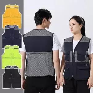 아무 쿨핏 반사가드 작업조끼 4color 시원 메쉬 야간