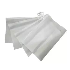 [핫트랙스]화이트 지퍼백 반투명 보관 파우치 25cmx17cm 여행 정리용 소품팩(WFP8C5R)