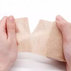 자가 점착식 압박 이우 용 탄력 붕대 테이 거즈 접프