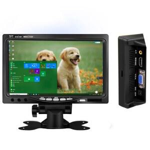 카플레이 모니터 디스플레이 carplay 네비게이션 자동차 HDMI 7인치 와이드스크린 HD 1024 600 LCD AV/VGA/호환 미니 데스크탑 포함