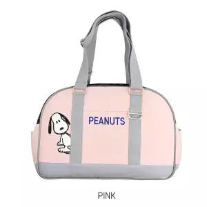 피너츠 라운드 숄더백 핑크 강아지 애견캐리어 애완견가방