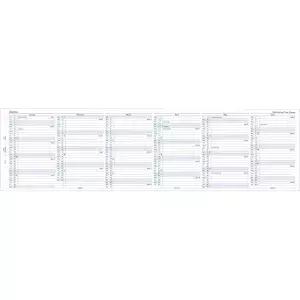 필로팍스 캘린더 다이어리 리필 포켓 사이즈 세로 연도 플래너 백서 영문 2026년 (C68202-26)