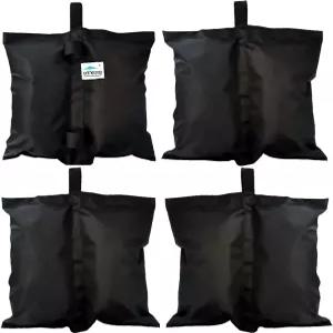 캐노피 텐트용 모래주머니 헤비 듀티 웨이트 4pcs-팩 블랙