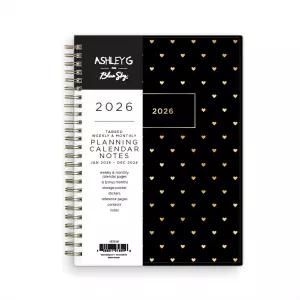 블루 스카이 애슐리 G 2026 주간 및 월간 플래너 캘린더 2026년 1월 - 12월 5.875 x 8.625 유연한 커버