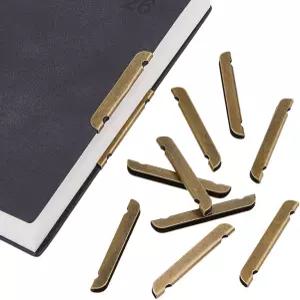 슈퍼피딩 30Pcs 금속 책 코너 프로텍터 가드 엣지 커버 앤티크 브론즈 클립 노트북 앨범 빈티지 사진 정크