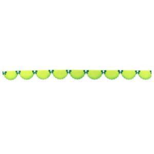 주름지 연두 환경판 펠트 띠 환경구성 기록하기 투톤 어린이집 유치원 추억보관 꾸미기 칼라