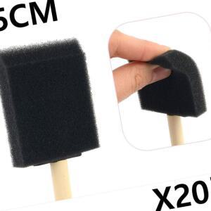 스텐실브러쉬 스펀지붓 작업도구 페인트붓 붓 미술 5cm 셀프 폼브러쉬 스폰지 X20개 리폼 다용도스폰지붓