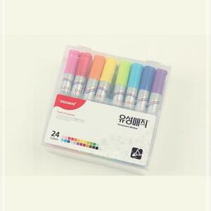 유성 매직 세트 24색 둥근닙 2mm 모나미 마카