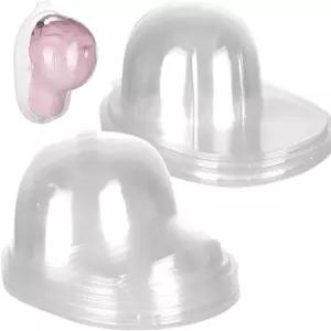 핸드메이커 10Pc 야구 모자 홀더 클리어 PVC 디스플레이 케이스 9.45인치 x 11.81인치 모양 삽입 트럭