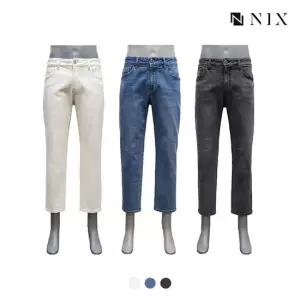 NIX남 워싱 크롭 스트레이트 데님 FNQSDDS101M