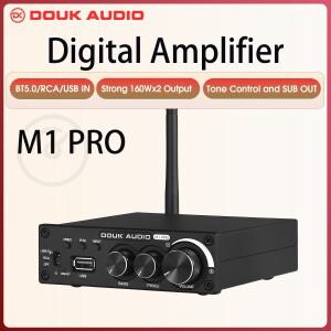 Douk Audio-M1 PRO HiFi 블루투스 5.0 스테레오 TDA7498E 파워 앰프, 무선 수신기, USB 플레이어, 서브우퍼