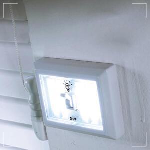 Coms LED 스위치 벽면등 사각 10 4 x AA