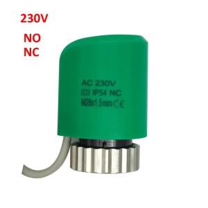230v NO NC M28X1.5 매니폴드 바닥 난방 온도 조절기 adiator 밸브용 평상시 열림 닫힘 전기 열 액추에이터