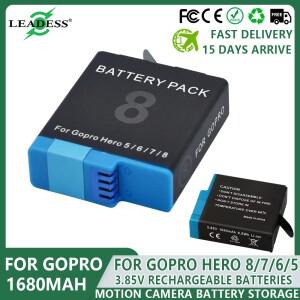 고프로 히어로 8 충전식 배터리 1680mAh 리튬 이온 블랙 모션 카메라 7 6 5