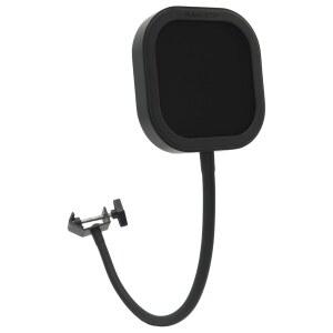 Flex Pro 팝 필터 교체 가능 금속, 메시, 폼 윈드스크린 마이크 실드, 알루미늄 프레임, 음악 스튜디오 녹음, 헤비 듀티 유연한 360 구스넥(클래식 블랙 필터)