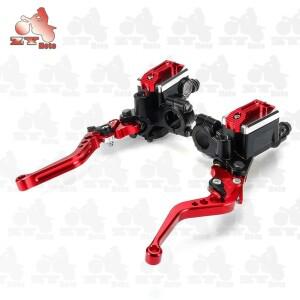 7/8 바이크 오토바이 마스터 실린더 유압 브레이크 펌프 클러치 50CC-300CC 레버 핸들 바