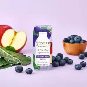 상하목장 유기농 주스 사과블루베리케일 (125ml X 24팩)