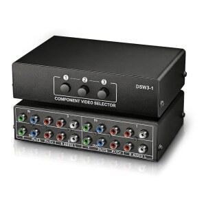 링크스타일 3 IN 1 아웃 컴포넌트 AV 비디오 스위치 박스 1080P WAY COMPOSITE RCA 스플리터 RGB 셀렉터 오디오 변환기 XBOX 360 WII PS3 PS1 SNES DVD / VCD STB TV HDTV용