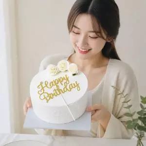클레이 미니어처 케이크 모형 생크림 2단 3단 웨딩 생일 촬영 소품