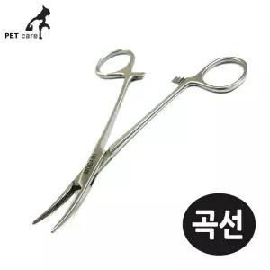 애완용품 강아지 겸자가위 곡선 ARMICO 강아지 미용용품 미용가위 애견용품