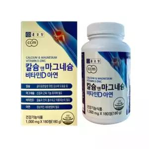 종근당 칼슘 앤 마그네슘 비타민D 아연 1000mg x 180정 1개