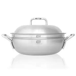 AMT 통5중 뚜껑 스텐 파티웍 28cm 1P 찜기 양수냄비 AMT냄비