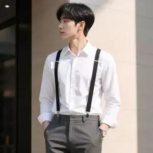멜빵 서스펜더 Y형 어깨끈 바지 고정 밴드 스트랩 남성 액세서리-W...