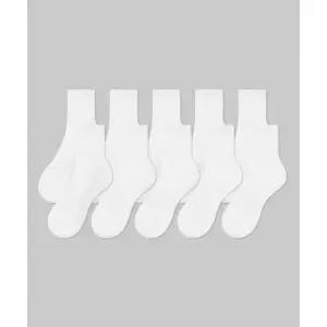 무신사스탠다드 라이트웨이트 미들 삭스 10팩 [화이트]