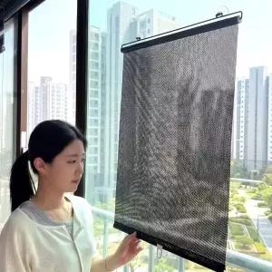 차량 창문 자석 롤스크린 햇빛가리개 가림막 58x125