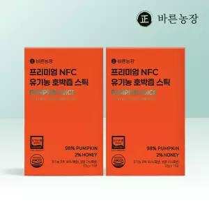 바른농장 유기농 100% 국산 늙은 진한 호박즙 효능 붓기 임산부 출산 15포, 2개
