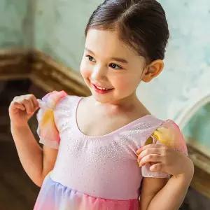 [삐에아떼르] 아이리스 쉬폰두겹 유아발레복 7512 핑크