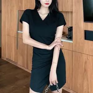 [오르토]하객 우아한 원피스 오피스룩 블랙 여름 격식 코디 하객원피스