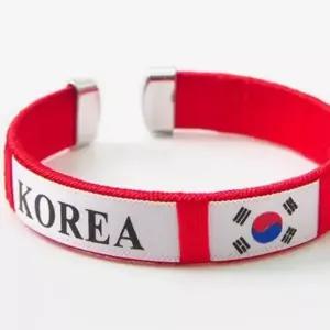 ( )태극기팔찌 2p 축구 대한민국응원팔찌 축제팔찌