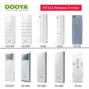 전동커튼 Dooya DC2700 DC2760 DC90 KC146 DC92 DC251 DC2702 DC1600 DC1602는 RF433 커튼 모터 DT52EKTDT8
