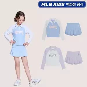 [MLB키즈]걸즈 스포티브 카라형 래쉬가드 스커트 세트 7FSWB1063