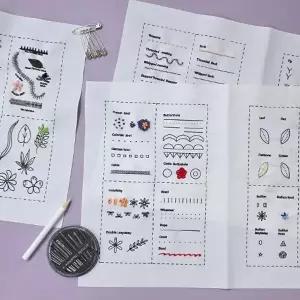 프랑스자수 스티치 북 B 이 키트 만들기세트 diy 취미