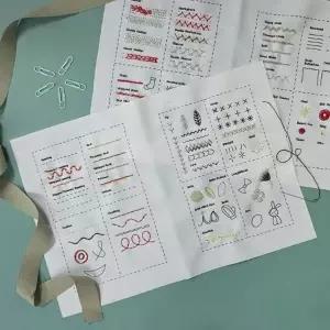 프랑스자수 스티치 이우 북 A diy 취미 만들기세트