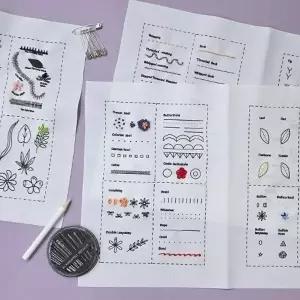 프랑스자수 스티치 북 B 이 키트 만들기세트 diy 취미