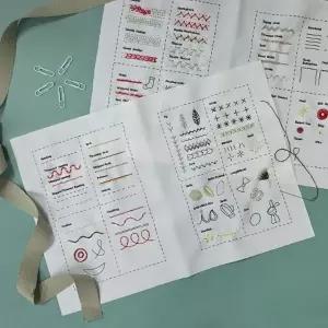 프랑스자수 스티치 이우 북 A diy 취미 만들기세트