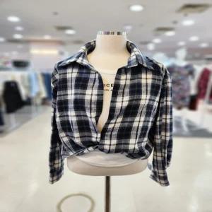 [멜로디가든]멜로디가든 여성 볼레로 숏 체크 셔츠 M26S2B133