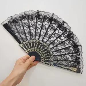 휴대용 레이스부채 접이식 댄스 동호회 촬영 패션소품