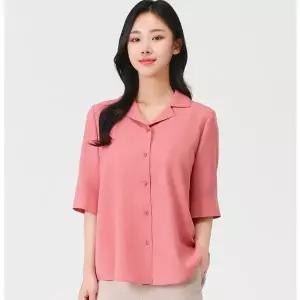 [PAT]폴리 오픈카라 블라우스 1L42594_HDD