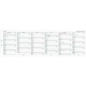 필로팍스 캘린더 다이어리 리필 미니 사이즈 세로 연도 플래너 백서 영문 2026년 (C68102-26년)