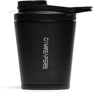 Gymreapers 스테인리스 스틸 단백질 셰이커 병 - 이중 벽 단열 누수 방지 BPA 없는 금속 진공 블렌더 컵